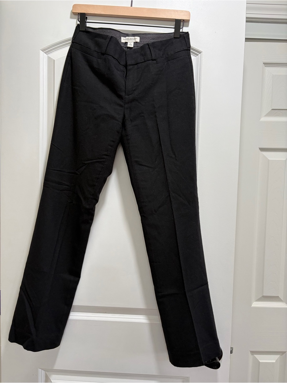 Banana Republic The Martin Fit Black Wool Blend Dress Pants - Size 2